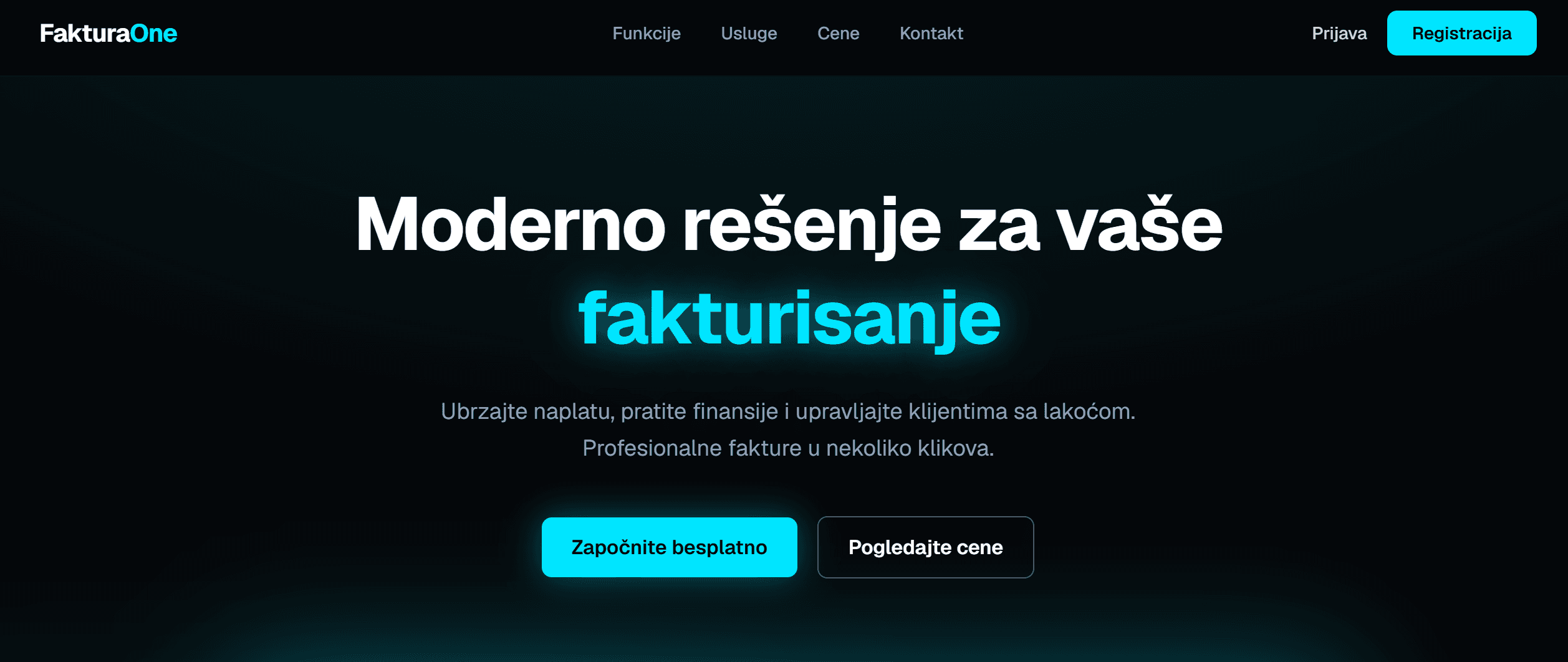 FakturaOne invoicing dashboard
